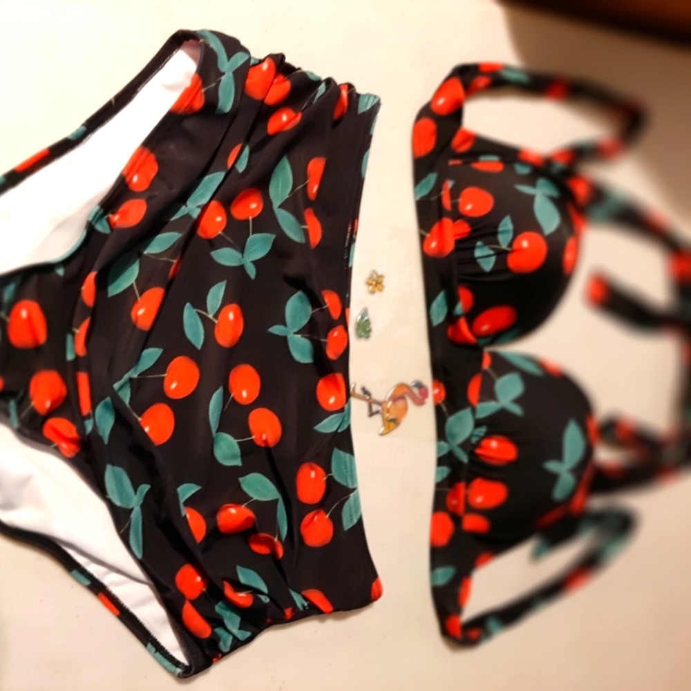 Cute Halter Tankini 2 piece